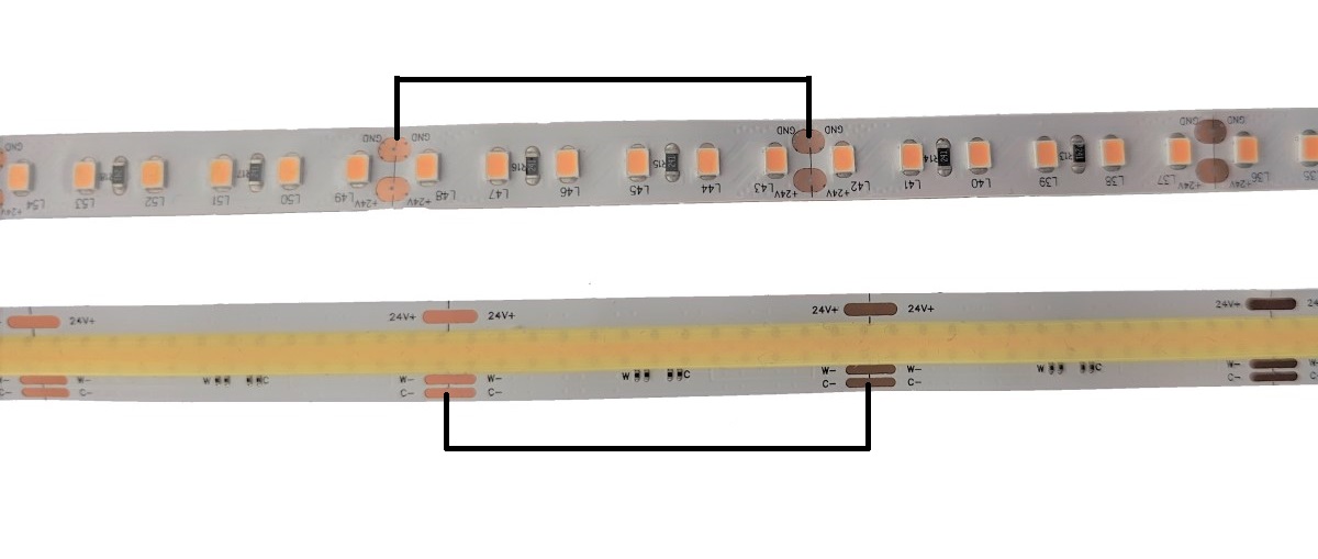 Led circuits with led strip light