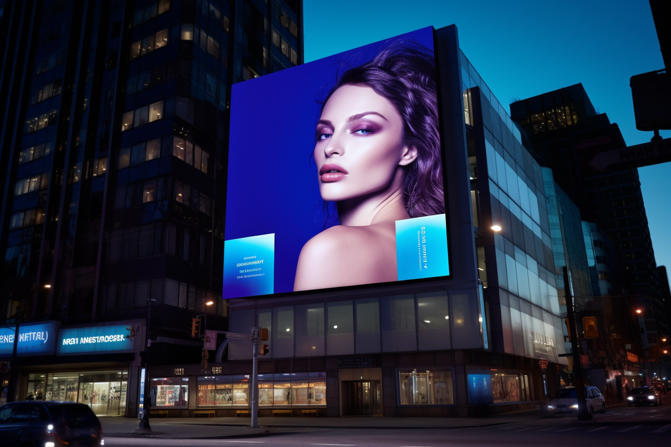 Updating advertisements with LED technology